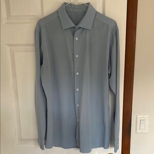 Men's State&Liberty Blue Dress Shirt - Athletic fit - Size Large
